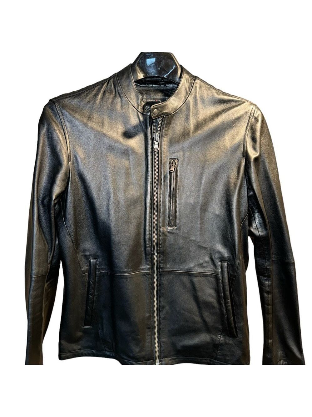 John Varvatos USA leather jacket SZ M
